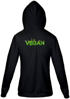 Nome do produto Jaqueta Moletom Feminino Estampa Frase I am VEGAN