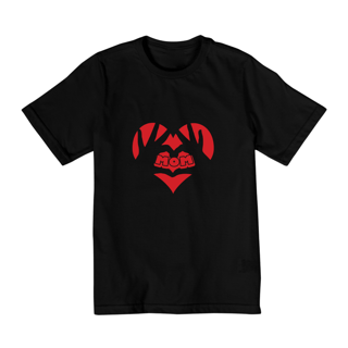Nome do produto Camiseta Quality Infantil 10 a 14 - Estampa Coração Mom