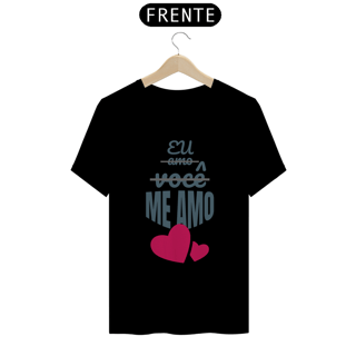 Nome do produto Camiseta Baby Long Quality Estampa Frase - Eu amo você, me amo!