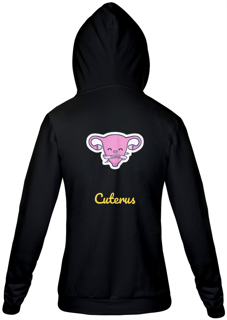 Nome do produto Jaqueta Moletom Feminino com Estampa Cuterus - Cute Uterus