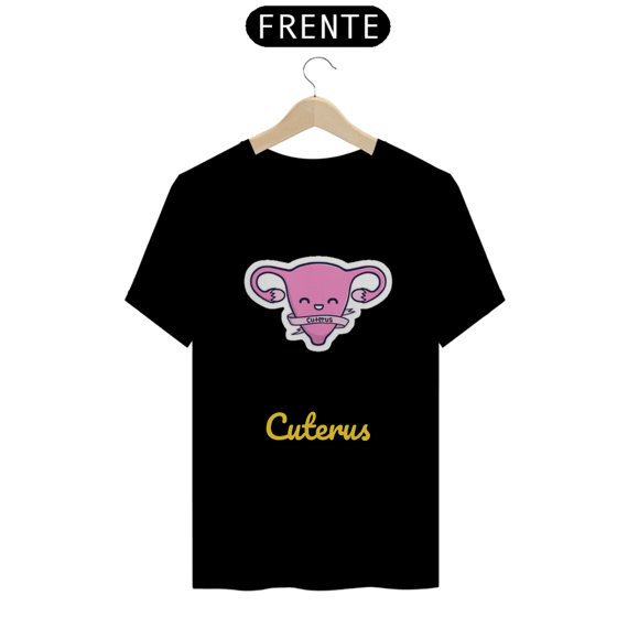 Camiseta Quality Estampa Cuterus - Útero Fofo