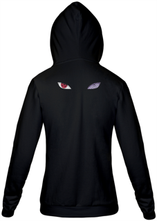 Nome do produto Jaqueta Moletom Feminino com Estampa Itachi Uchiha Olhos Sharingan e Rinnegan - Naruto Shippuden