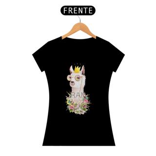 Nome do produto Camiseta Babylook com Estampa Llama Drama Queen - Lhama Rainha Dramática