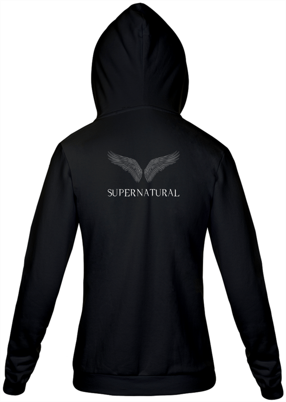 Jaqueta Moletom Feminino com Estampa da Série Supernatural Versão 2 