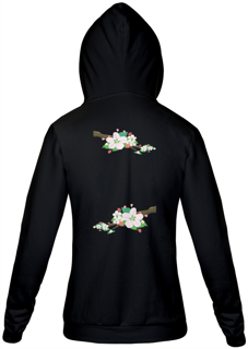Nome do produto Jaqueta Moletom Feminino Estampa Galho com Flores Oriente