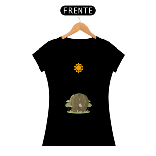 Nome do produto Camiseta Feminina Baby Long Look Quality Estampada Desenho Elefante Fofo