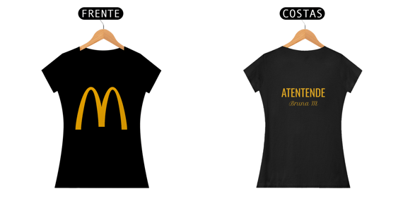 Camiseta Baby Long Quality Estampa Frase McDonald - Bruna M