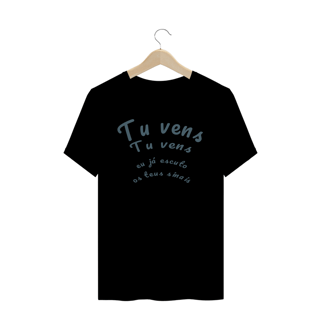 Nome do produto Camiseta Anunciação - Tu vens tu vens eu já escuto os teus sinais - Quality