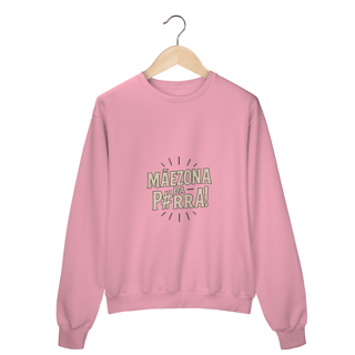 Nome do produto Blusa Moletom Feminino Fechado Estampa Mãezona da P#rra