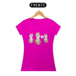 Nome do produto Camiseta Baby Long Baby Look Quality - 3 Lhamas