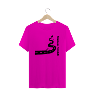 Nome do produto Camiseta Estampa Frase Caminho da Felicidade - Quality Estampada