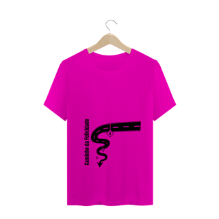 Nome do produto Camiseta Estampa Frase Caminho da Felicidade Adulta Carnaval - Quality Estampada 