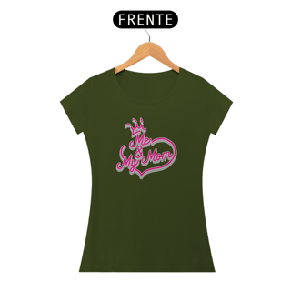 Nome do produto Camiseta Baby Long Quality Estampa Coração Frase Me & My Mom