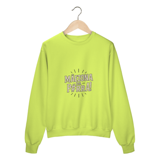 Nome do produto Blusa Moletom Feminino Fechado Estampa Mãezona da P#rra