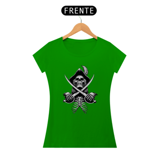 Nome do produto Camiseta Baby Long Quality Estampa Caveira