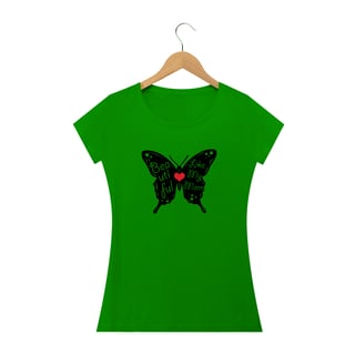 Nome do produto Camiseta Baby Long Quality Estampa Borboleta Frase - Beautiful Like My Mom