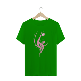 Nome do produto Camiseta Rosto de Mulher Silhueta Estampada Desenho Estampa Quality
