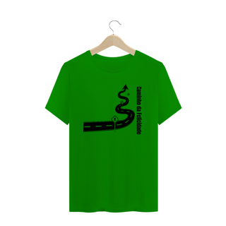 Nome do produto Camiseta Estampa Frase Caminho da Felicidade - Quality Estampada