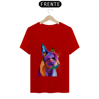 Nome do produto Camiseta Quality Estampa Gato Arte Pop