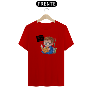 Nome do produto Camiseta Diário de um Nerd Fofo Lendo Estampada Quality 