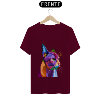 Nome do produto Camiseta Quality Estampa Gato Arte Pop