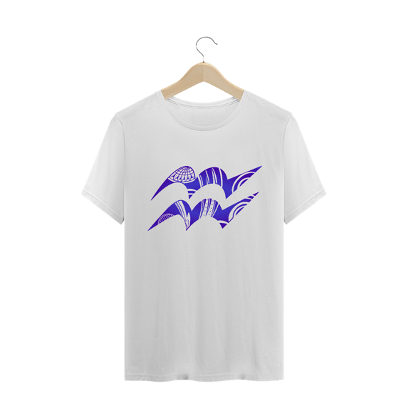 CAMISETA MASCULINA/UNISSEX - SÍMBOLO SIGNO AQUÁRIO