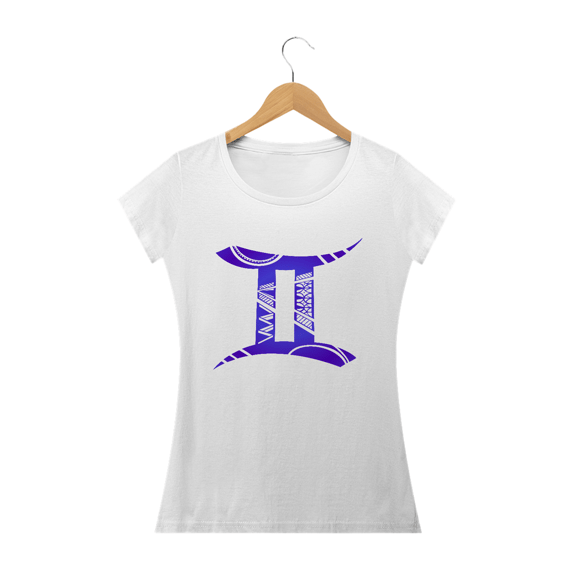 CAMISETA FEMININA - SÍMBOLO SIGNO GÊMEOS