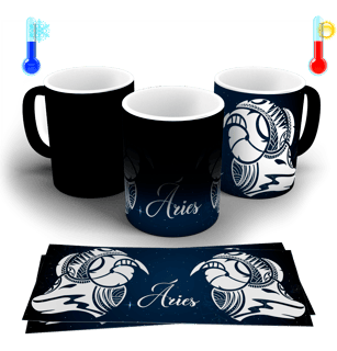 Nome do produto CANECA MÁGICA - SIGNO ÁRIES