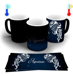 Nome do produto CANECA MÁGICA - SIGNO AQUÁRIO