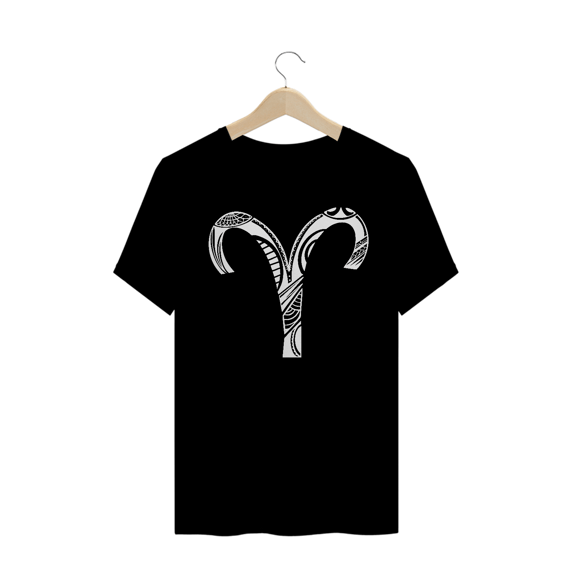 CAMISETA MASC/UNISSEX COLORIDA - SÍMBOLO SIGNO ÁRIES
