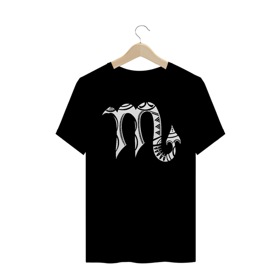 CAMISETA MASCULINA/UNISSEX - SÍMBOLO SIGNO ESCORPIÃO