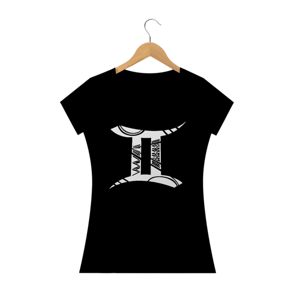CAMISETA FEMININA - SÍMBOLO SIGNO GÊMEOS