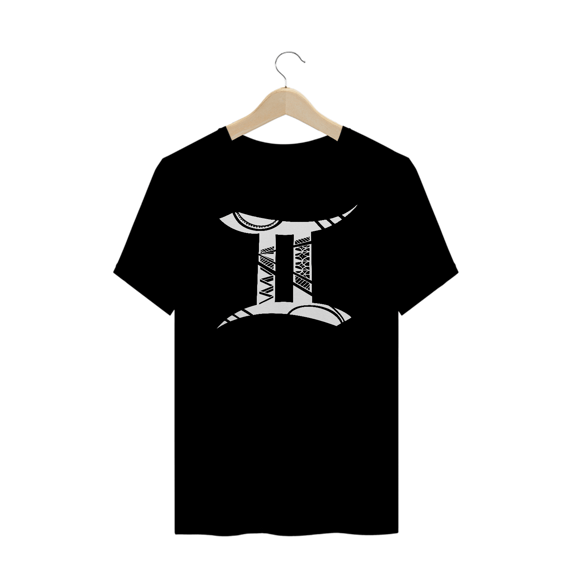 CAMISETA UNISSEX PLUS SIZE - SÍMBOLO SIGNO GÊMEOS