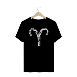 CAMISETA PLUS SIZE UNISSEX COLORIDA - SÍMBOLO SIGNO ÁRIES