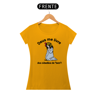 Nome do produto T-shirt Baby Look Deus me livre!