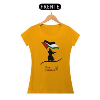 Nome do produto T-shirt Baby Look Free  Palestine