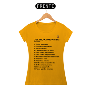 Nome do produto T-shirt Baby Look Delírio Comunista