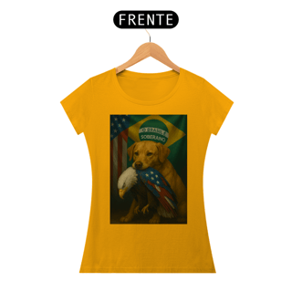 Nome do produto T-shirt Baby Look CACHORRO CARAMELO