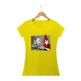 Nome do produto T-shirt Baby Look Fidel Castro