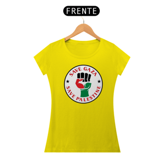 Nome do produto T-shirt Baby Look Save Gaza