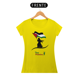 Nome do produto T-shirt Baby Look Free  Palestine