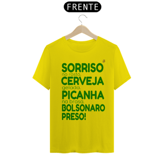 Nome do produto T-shirt Tradicional Bolsonaro Preso!