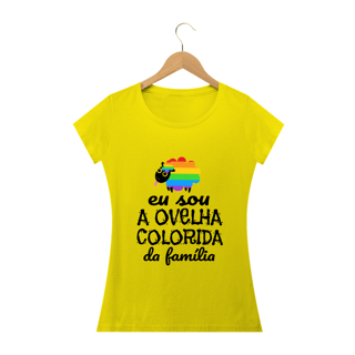 Nome do produto T-shirt Baby Look Ovelha Colorida
