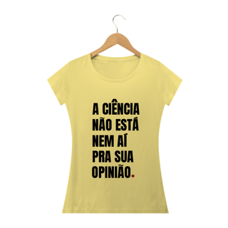 Nome do produto T-shirt Baby Look Estonada Ciência