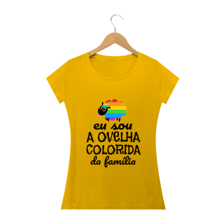 Nome do produto T-shirt Baby Look Ovelha Colorida