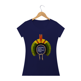 Nome do produto T-shirt Baby Look Brasil do cocar