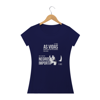 Nome do produto T-shirt Baby Look Vidas Negras