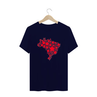 Nome do produto T-shirt Plus Size Brasil: Estrelas da Democracia