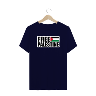Nome do produto T-shirt Plus Size Free Palestine