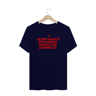 Nome do produto T-shirt Plus Size NUNCA SE ENDIREITA